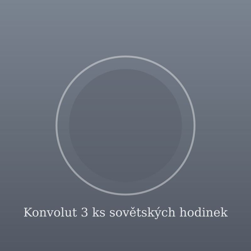 Konvolut 3 ks sovětských hodinek