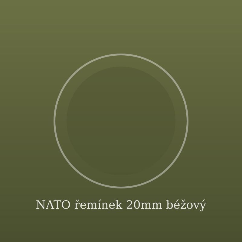 NATO řemínek 20mm béžový