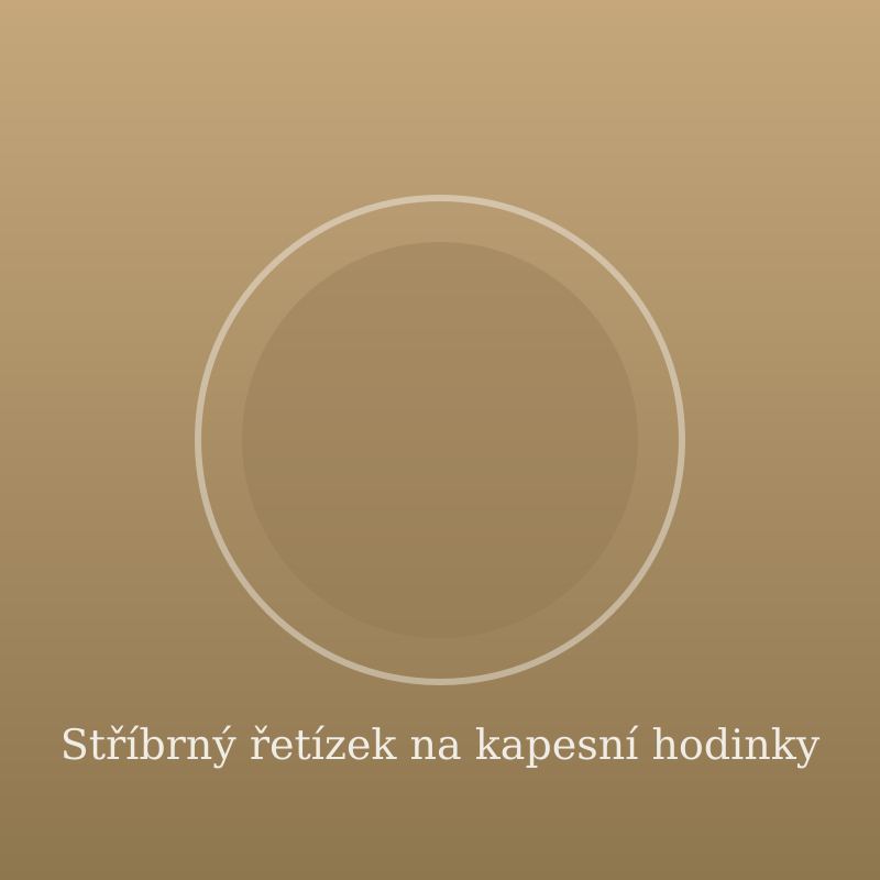Stříbrný řetízek na kapesní hodinky